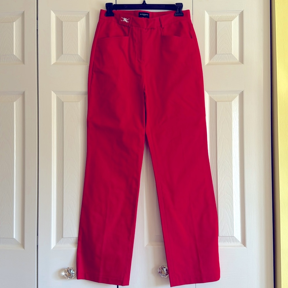 BURBERRY GOLF Red Pants. SZ 4 to 6